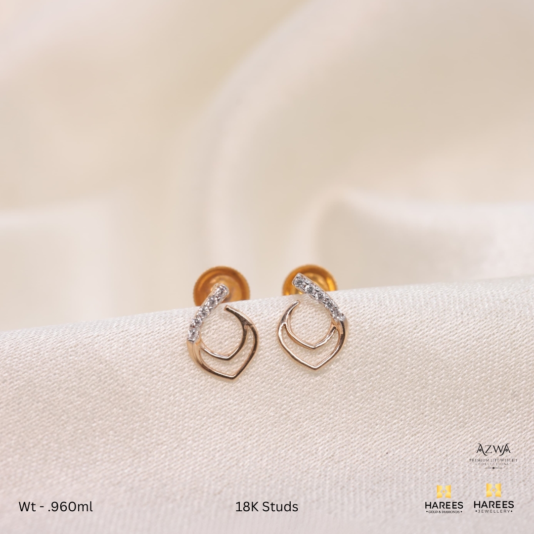 18K Gold Studs