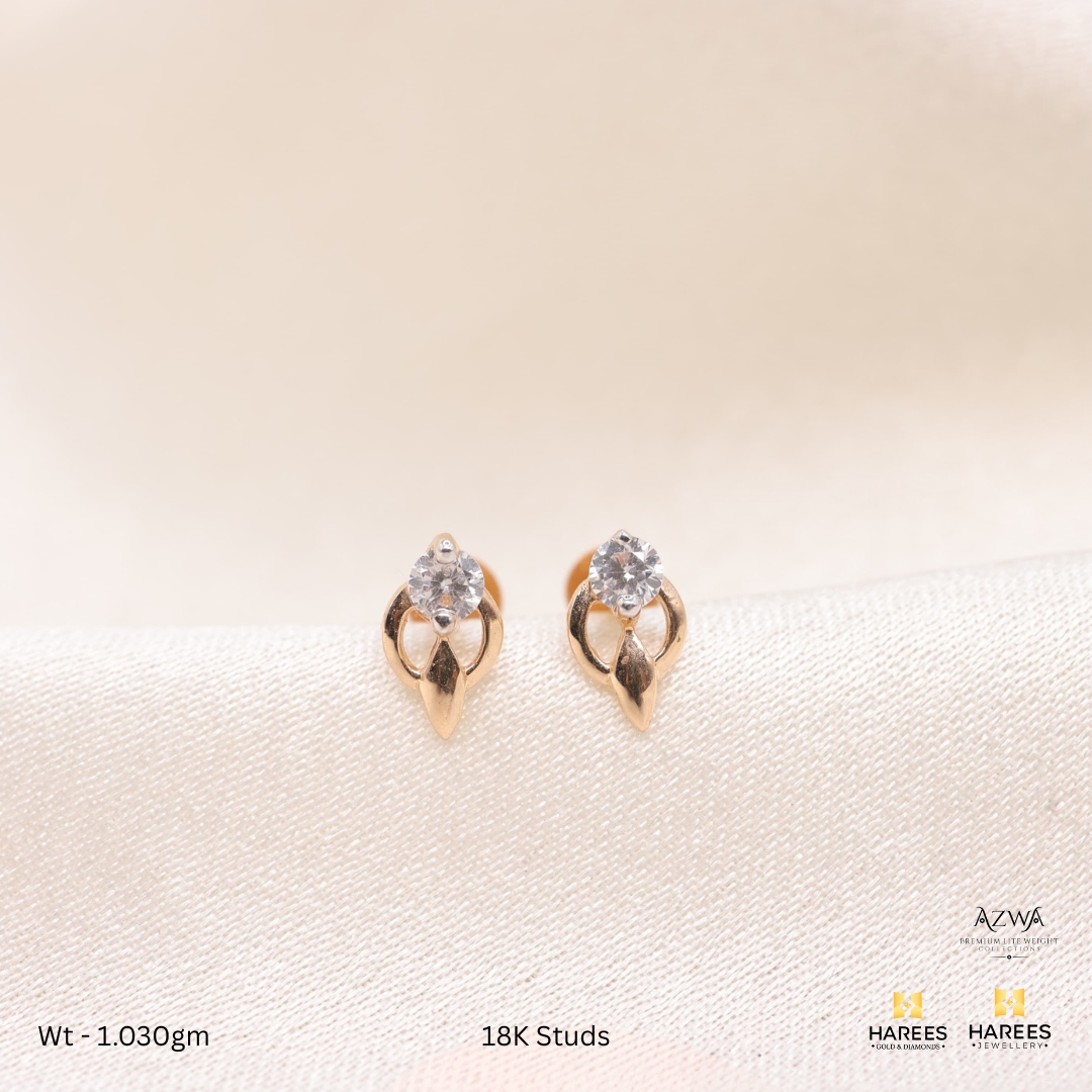 18K Gold Studs