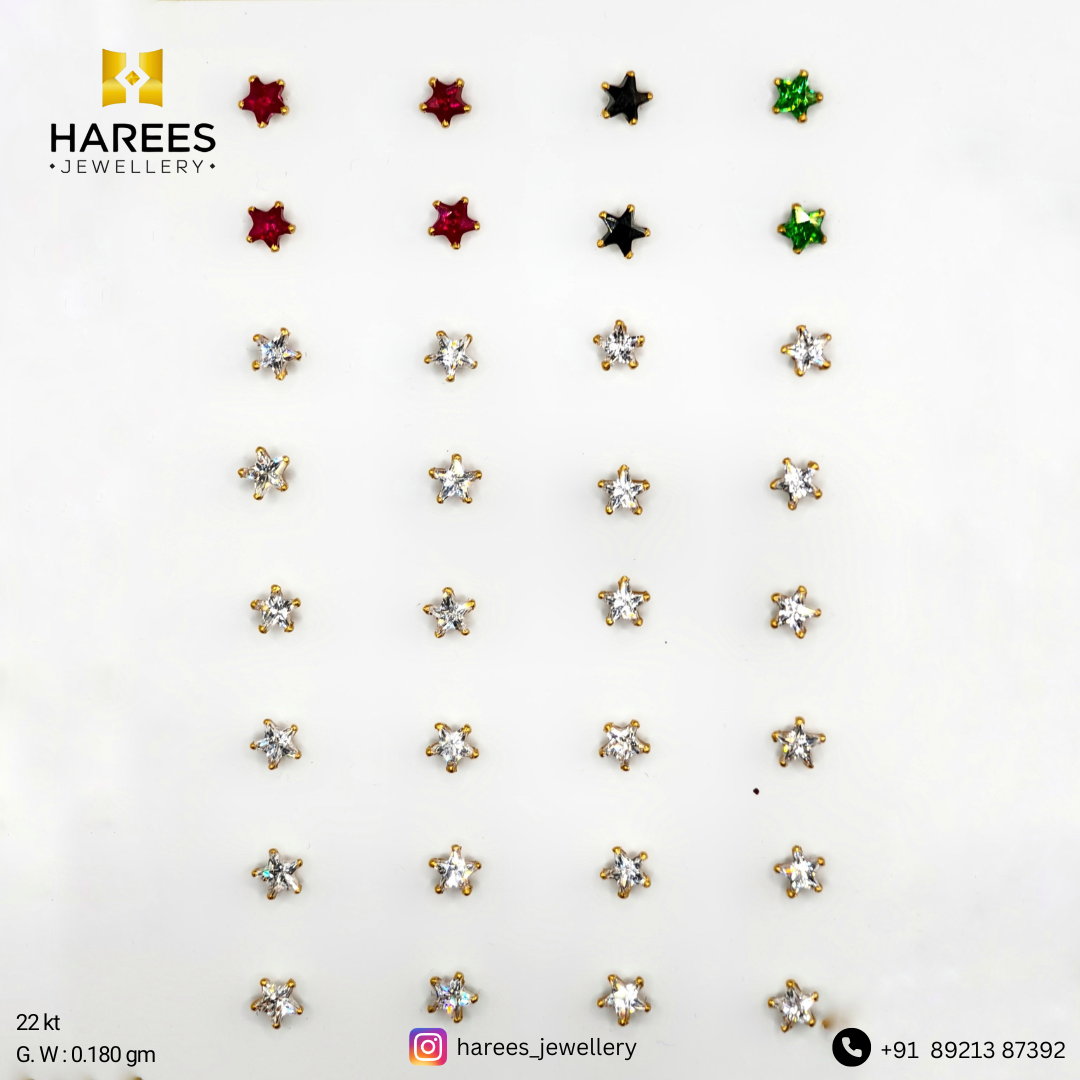 22K Gold Second studs