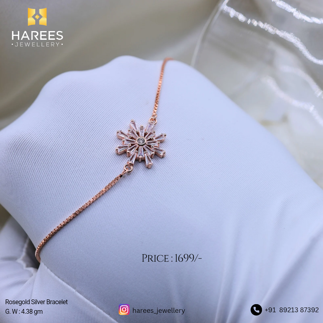 Rose Gold Silver Bracelet