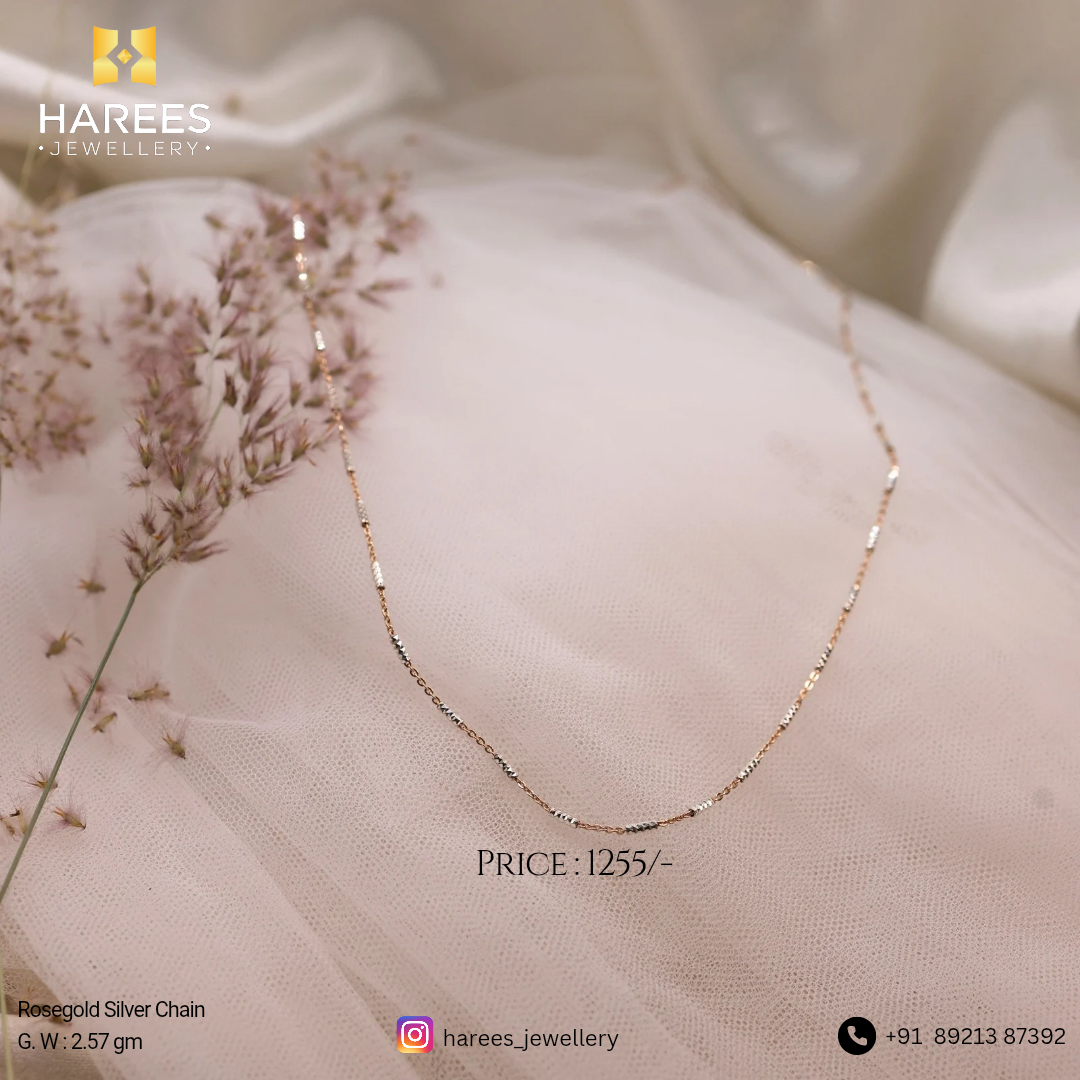 Rosegold Silver Chain