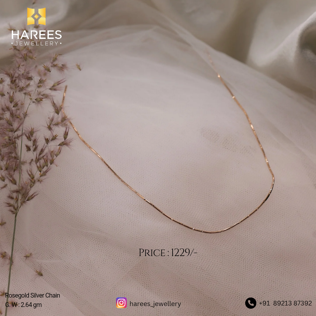 Rosegold Silver Chain
