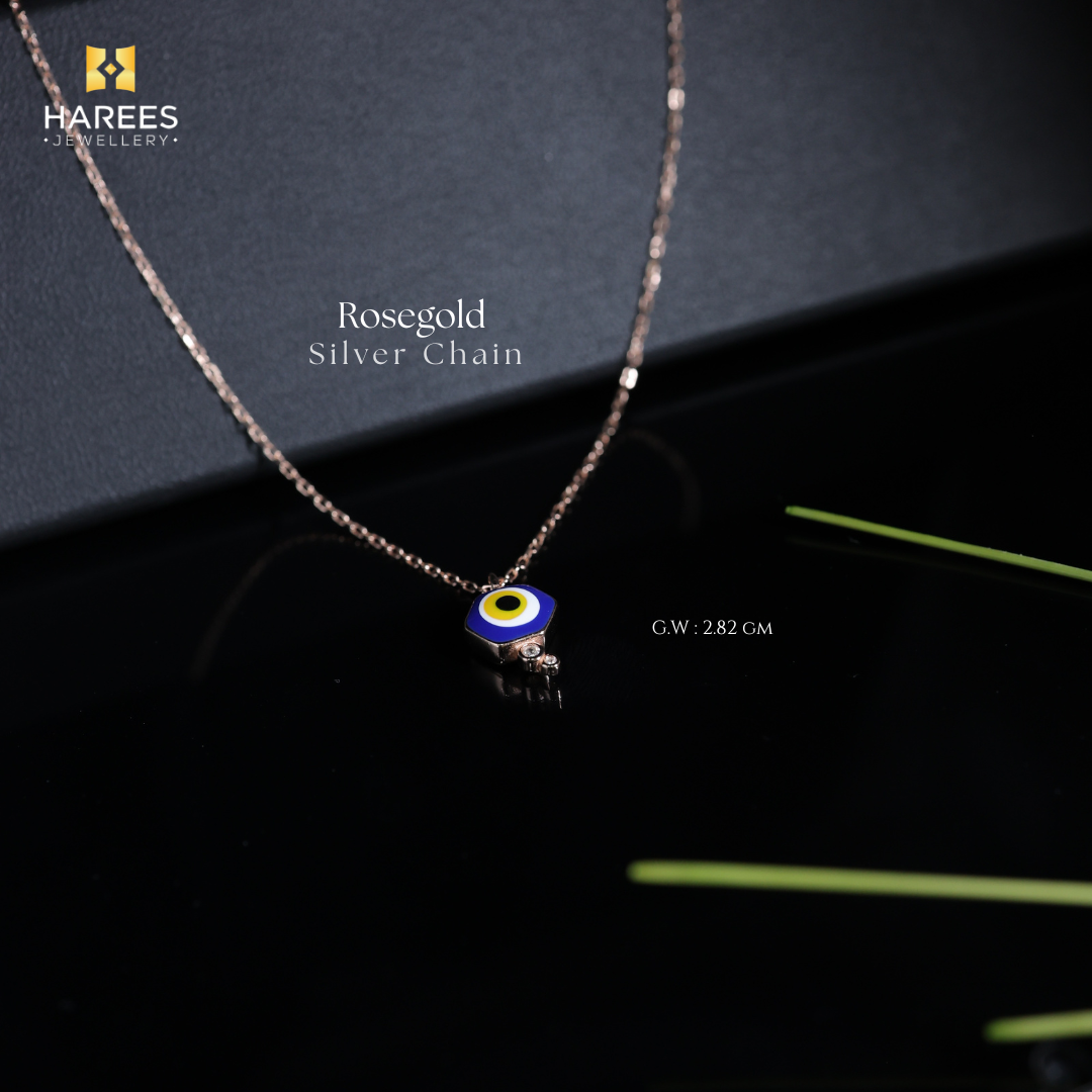 Rose Gold Silver Necklace