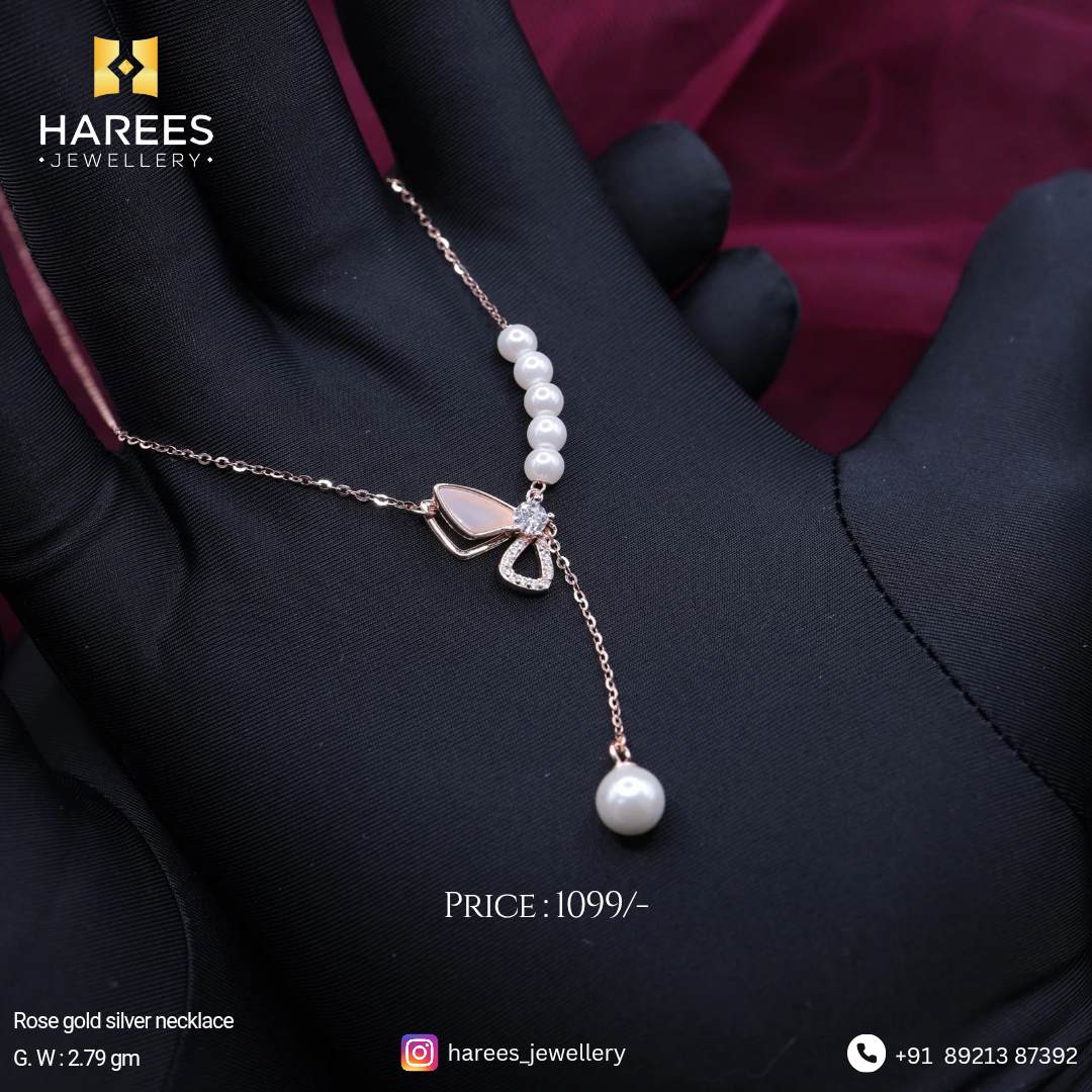 Rosegold Silver Necklace